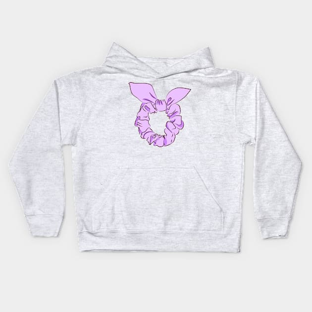 cute hair scrunchie Kids Hoodie by princessmi-com